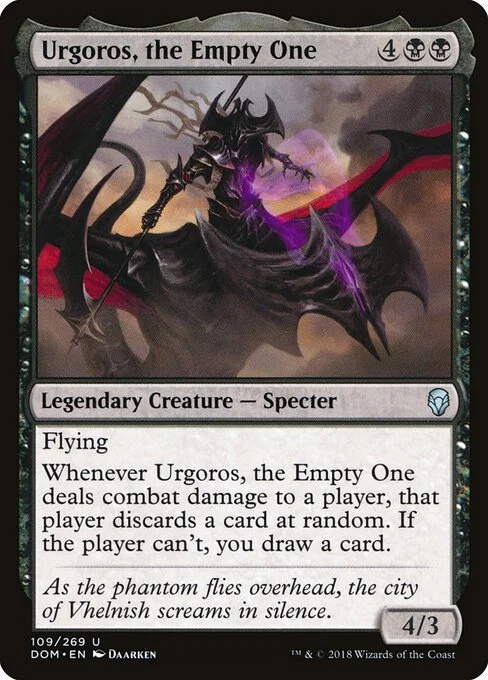 Urgoros, the Empty One, carta Magic di tipo Legendary Creature — Specter illustrata da Daarken