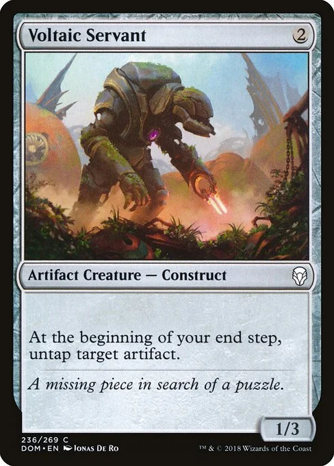 Voltaic Servant, carta Magic di tipo Artifact Creature — Construct illustrata da Jonas De Ro