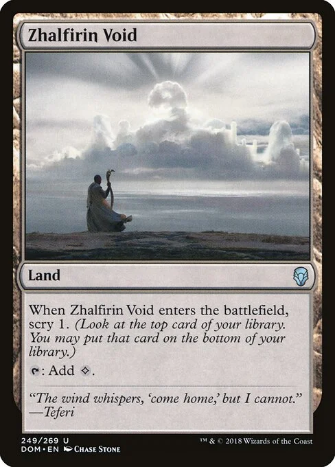 Zhalfirin Void, carta Magic di tipo Land illustrata da Chase Stone