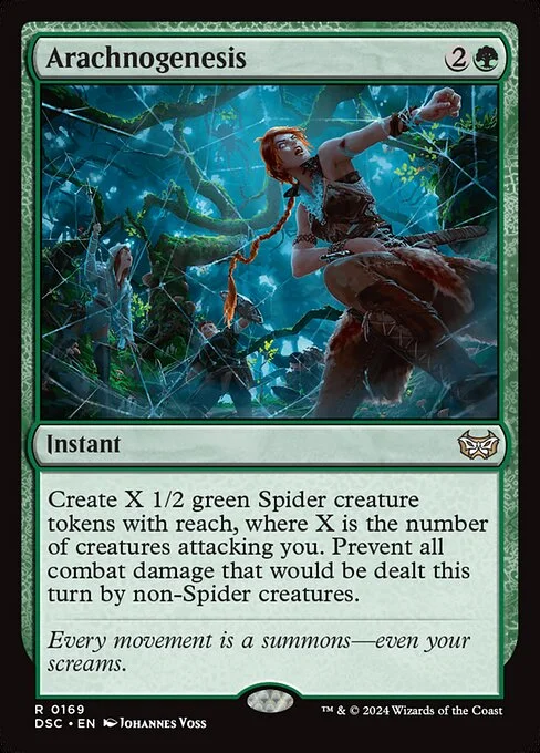 Arachnogenesis, carta Magic di tipo Instant illustrata da Johannes Voss