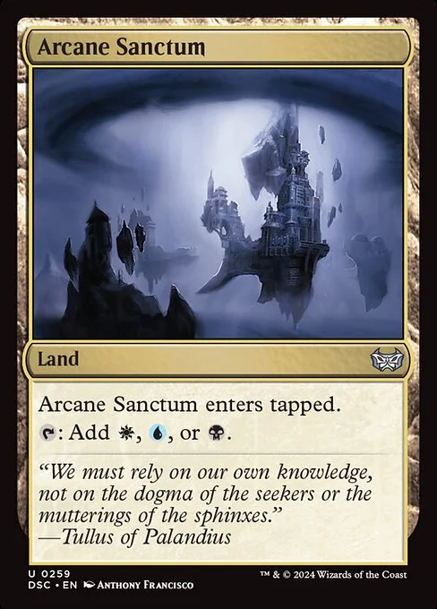 Arcane Sanctum, carta Magic di tipo Land illustrata da Anthony Francisco