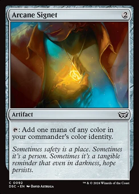 Arcane Signet, carta Magic di tipo Artifact illustrata da David Astruga
