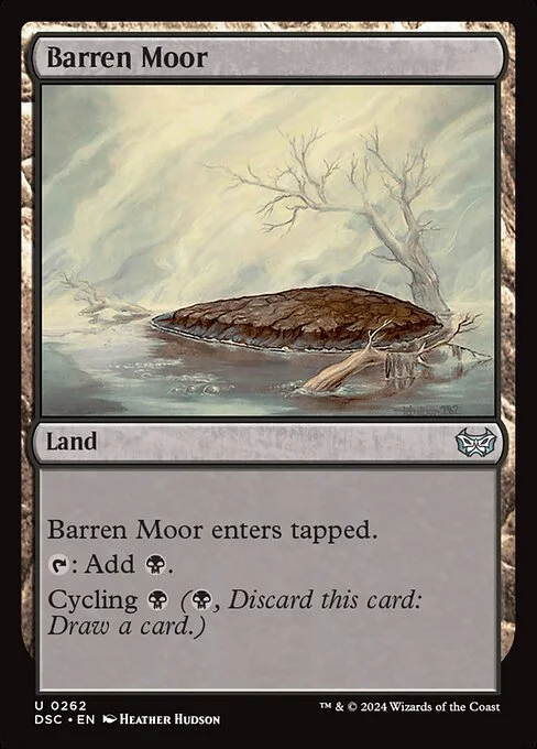 Barren Moor, carta Magic di tipo Land illustrata da Heather Hudson