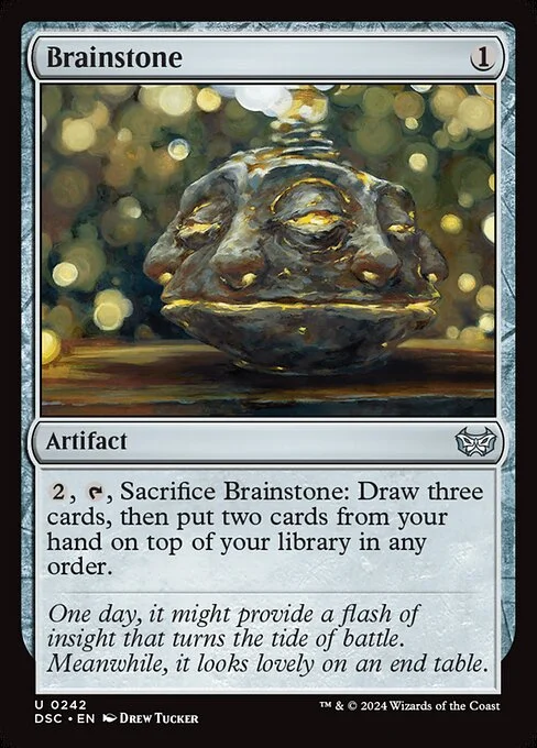 Brainstone, carta Magic di tipo Artifact illustrata da Drew Tucker