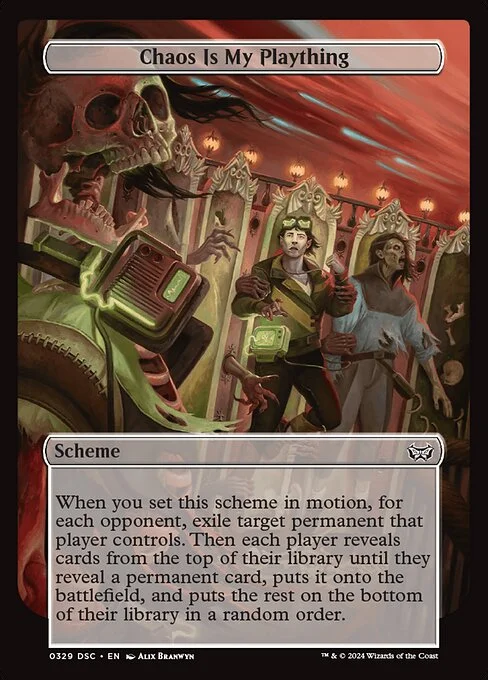 Chaos Is My Plaything, carta Magic di tipo Scheme illustrata da Alix Branwyn