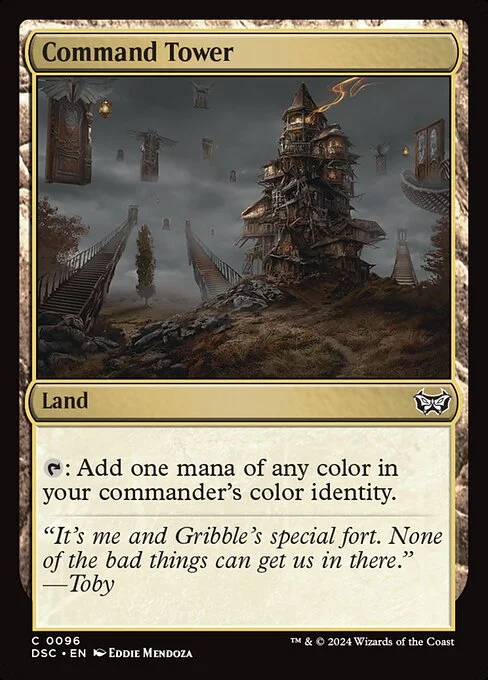 Command Tower, carta Magic di tipo Land illustrata da Eddie Mendoza