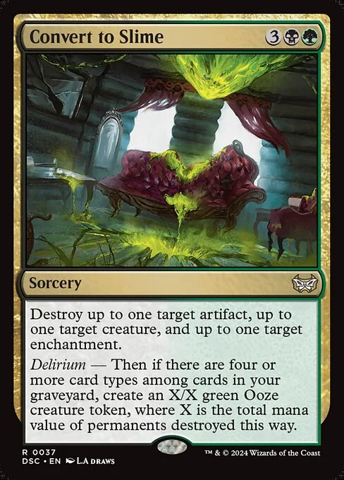 Convert to Slime, carta Magic di tipo Sorcery illustrata da L.A. Draws