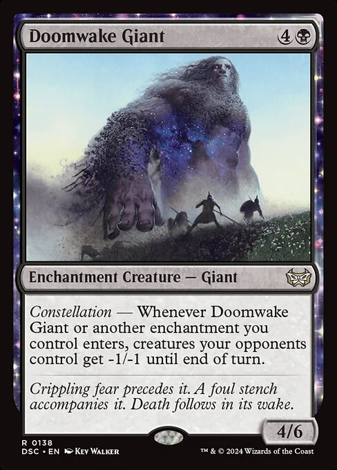 Doomwake Giant, carta Magic di tipo Enchantment Creature — Giant illustrata da Kev Walker