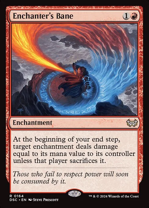 Enchanter's Bane, carta Magic di tipo Enchantment illustrata da Steve Prescott