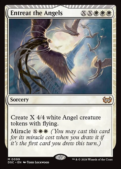 Entreat the Angels, carta Magic di tipo Sorcery illustrata da Todd Lockwood