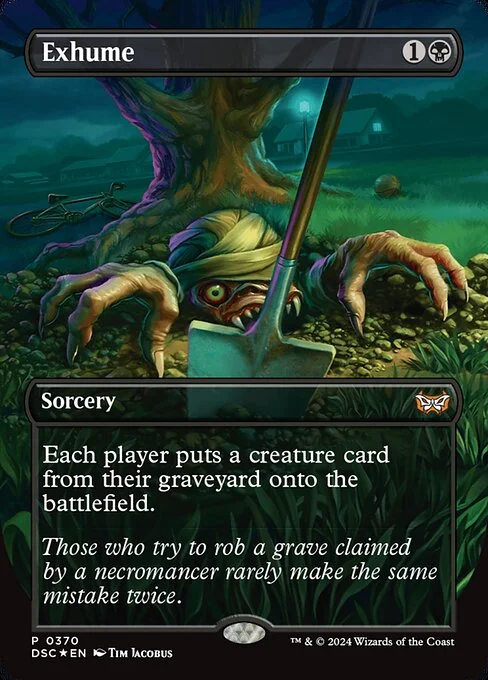 Exhume, carta Magic di tipo Sorcery illustrata da Tim Jacobus