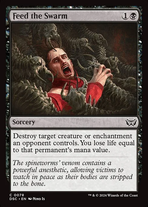 Feed the Swarm, carta Magic di tipo Sorcery illustrata da Nino Is