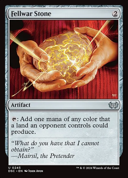 Fellwar Stone, carta Magic di tipo Artifact illustrata da John Avon