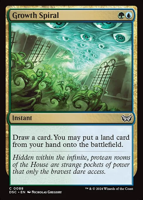 Growth Spiral, carta Magic di tipo Instant illustrata da Nicholas Gregory