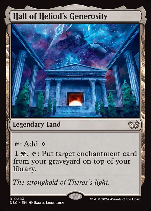 Hall of Heliod's Generosity, carta Magic di tipo Legendary Land illustrata da Daniel Ljunggren