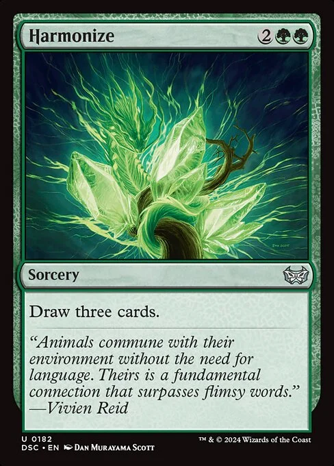 Harmonize, carta Magic di tipo Sorcery illustrata da Dan Murayama Scott