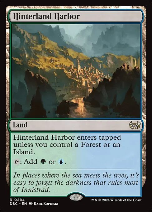 Hinterland Harbor, carta Magic di tipo Land illustrata da Karl Kopinski