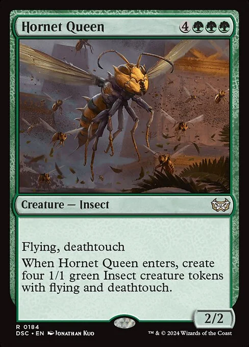 Hornet Queen, carta Magic di tipo Creature — Insect illustrata da Jonathan Kuo