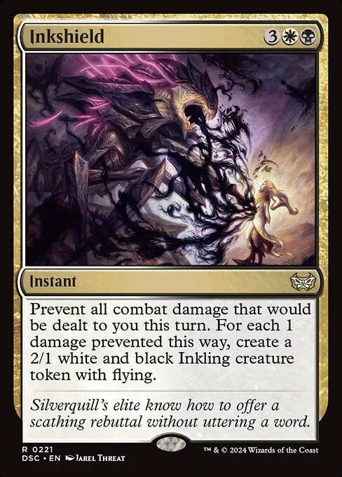 Inkshield, carta Magic di tipo Instant illustrata da Jarel Threat