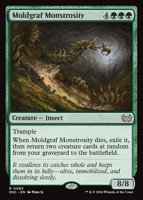 Moldgraf Monstrosity, carta Magic di tipo Creature — Insect illustrata da Nino Is
