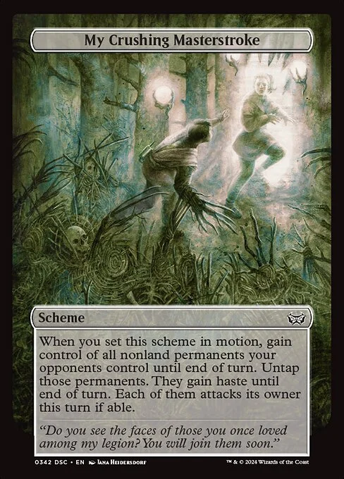 My Crushing Masterstroke, carta Magic di tipo Scheme illustrata da Jana Heidersdorf