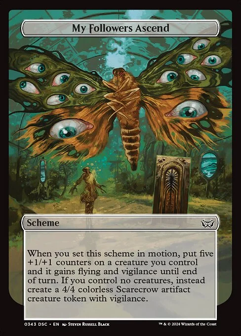My Followers Ascend, carta Magic di tipo Scheme illustrata da Steven Russell Black