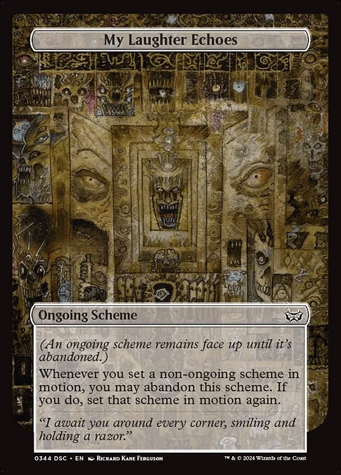 My Laughter Echoes, carta Magic di tipo Ongoing Scheme illustrata da Richard Kane Ferguson