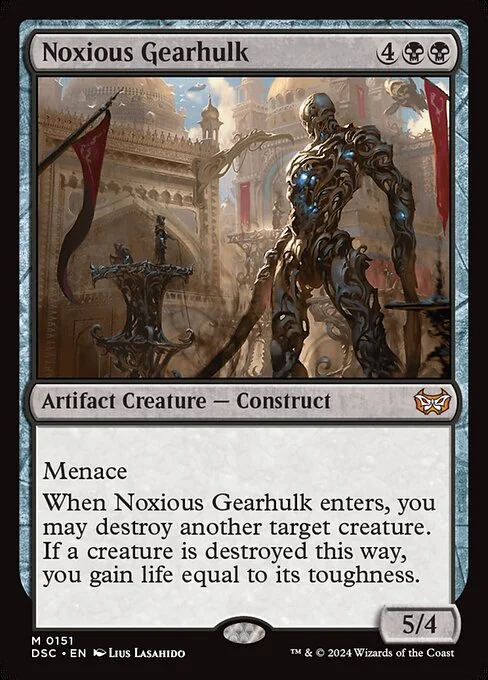 Noxious Gearhulk, carta Magic di tipo Artifact Creature — Construct illustrata da Lius Lasahido