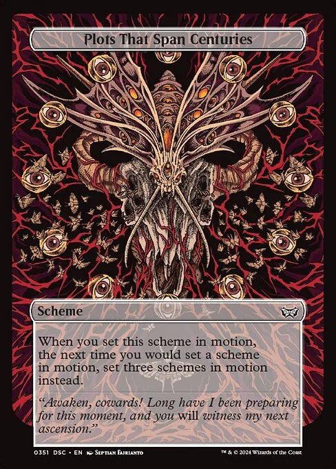 Plots That Span Centuries, carta Magic di tipo Scheme illustrata da Septian Fajrianto
