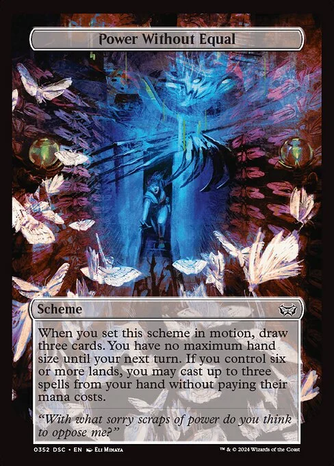 Power Without Equal, carta Magic di tipo Scheme illustrata da Eli Minaya