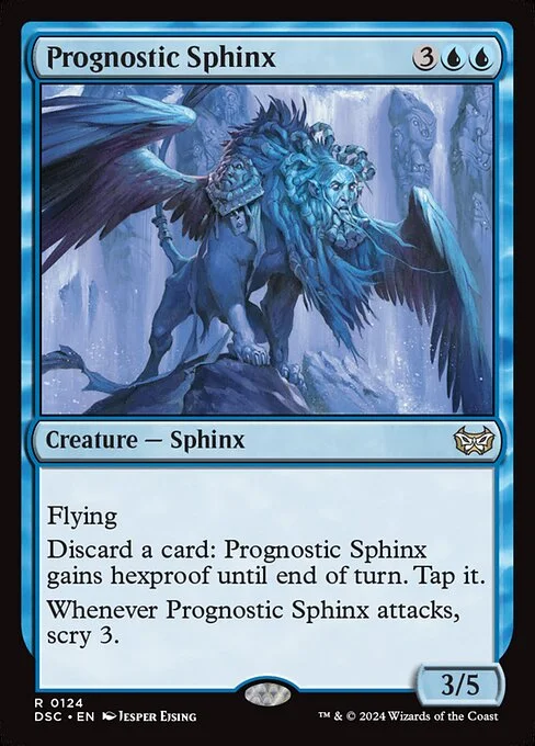 Prognostic Sphinx, carta Magic di tipo Creature — Sphinx illustrata da Jesper Ejsing