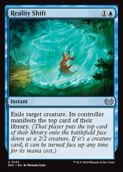 Reality Shift, carta Magic di tipo Instant illustrata da Howard Lyon