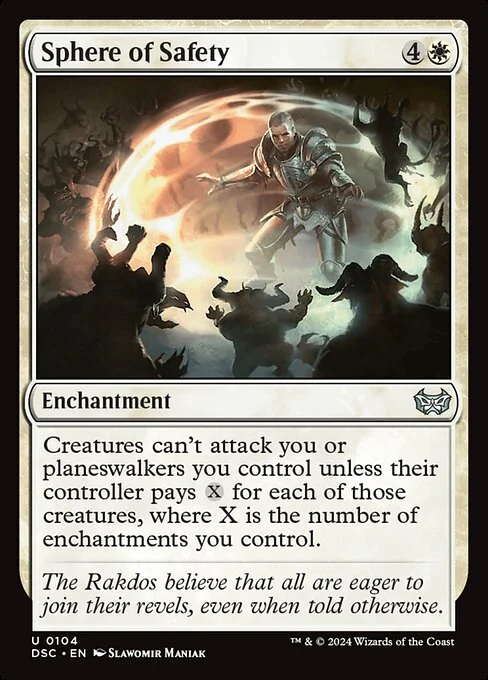 Sphere of Safety, carta Magic di tipo Enchantment illustrata da Slawomir Maniak