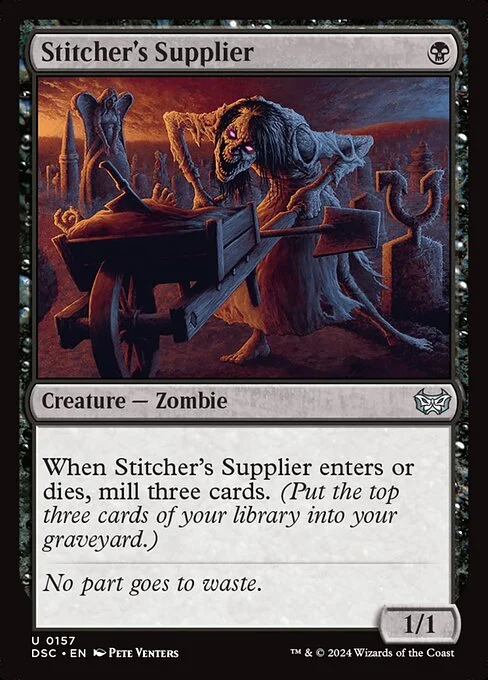 Stitcher's Supplier, carta Magic di tipo Creature — Zombie illustrata da Pete Venters