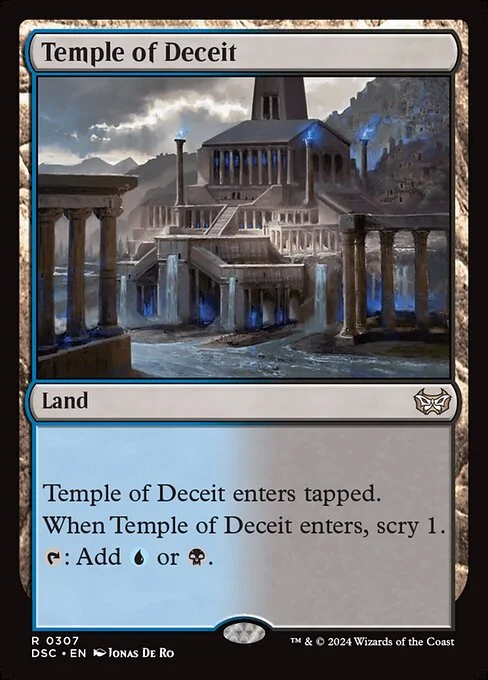 Temple of Deceit, carta Magic di tipo Land illustrata da Jonas De Ro
