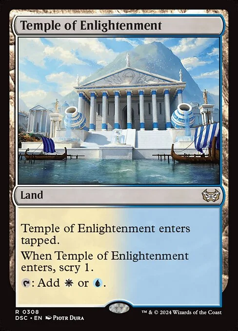 Temple of Enlightenment, carta Magic di tipo Land illustrata da Piotr Dura