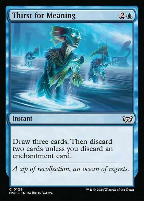 Thirst for Meaning, carta Magic di tipo Instant illustrata da Brian Valeza