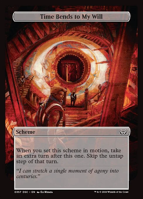 Time Bends to My Will, carta Magic di tipo Scheme illustrata da Eli Minaya
