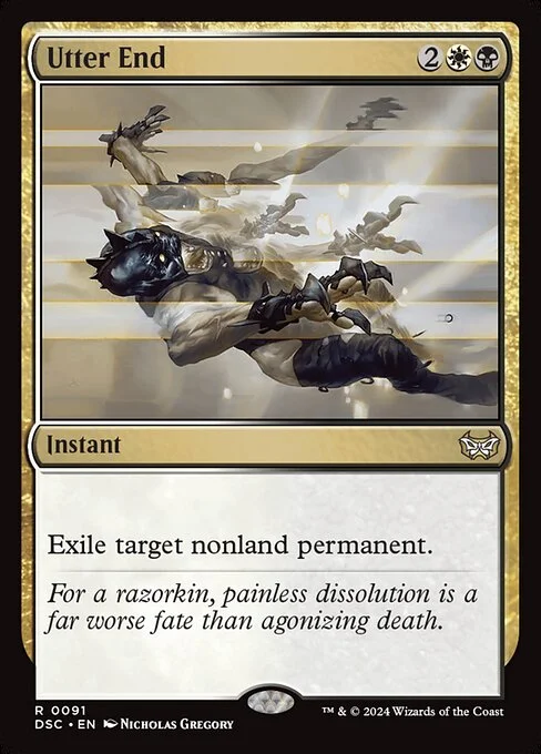 Utter End, carta Magic di tipo Instant illustrata da Nicholas Gregory