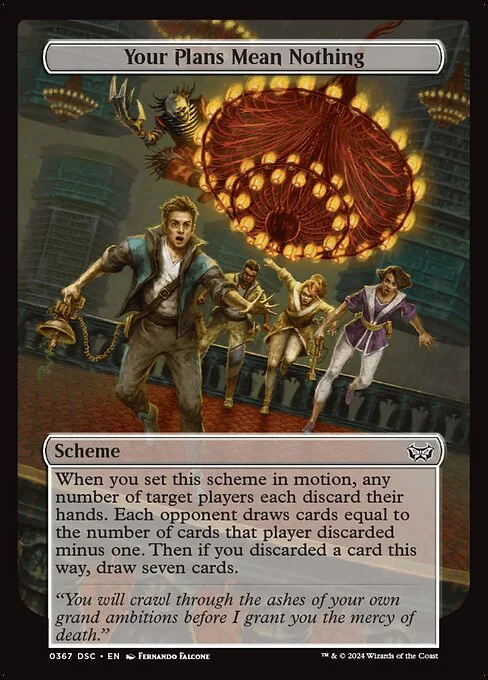 Your Plans Mean Nothing, carta Magic di tipo Scheme illustrata da Fernando Falcone