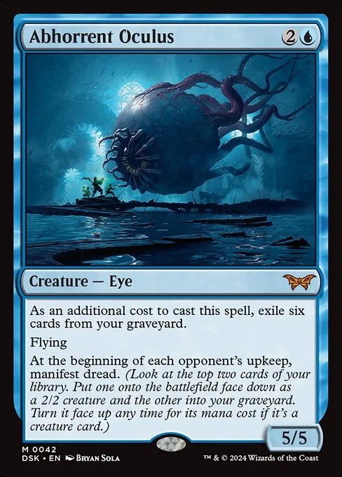 Abhorrent Oculus, carta Magic di tipo Creature — Eye illustrata da Bryan Sola
