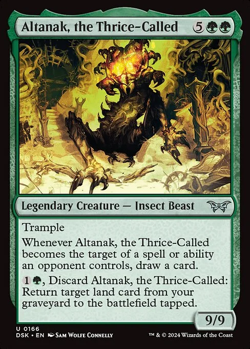 Altanak, the Thrice-Called, carta Magic di tipo Legendary Creature — Insect Beast illustrata da Sam Wolfe Connelly