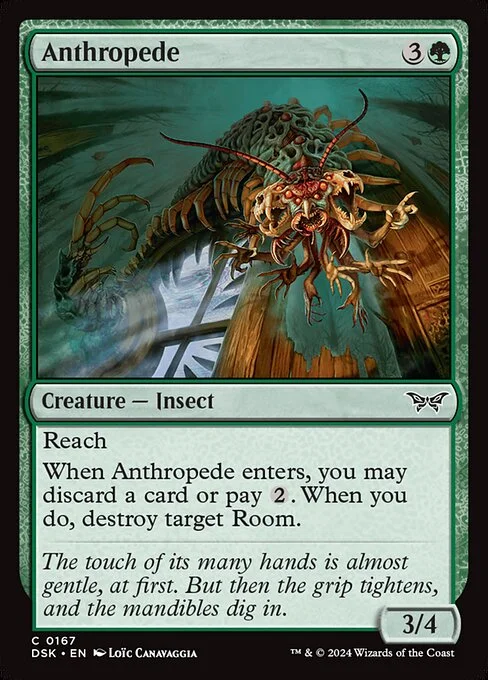 Anthropede, carta Magic di tipo Creature — Insect illustrata da Loïc Canavaggia