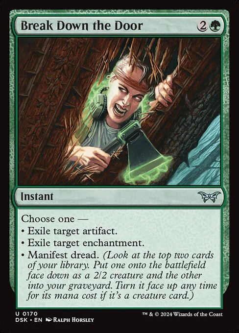 Break Down the Door, carta Magic di tipo Instant illustrata da Ralph Horsley