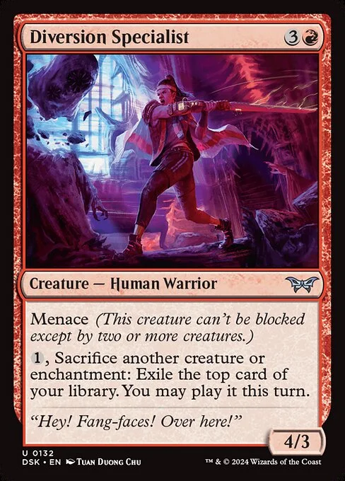 Diversion Specialist, carta Magic di tipo Creature — Human Warrior illustrata da Tuan Duong Chu