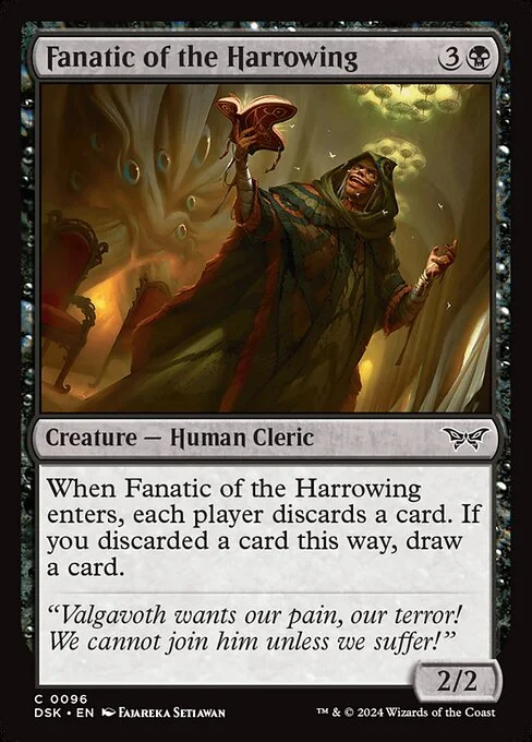 Fanatic of the Harrowing, carta Magic di tipo Creature — Human Cleric illustrata da Fajareka Setiawan
