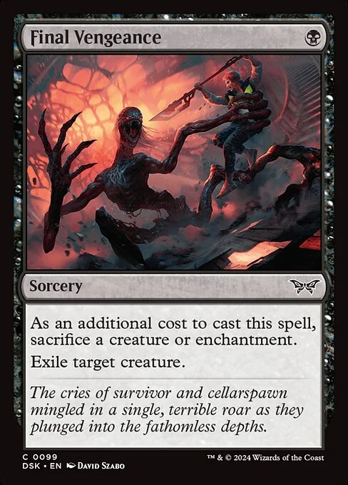 Final Vengeance, carta Magic di tipo Sorcery illustrata da David Szabo