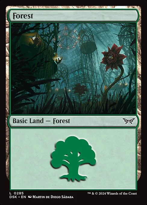 Forest, carta Magic di tipo Basic Land — Forest illustrata da Martin de Diego Sádaba