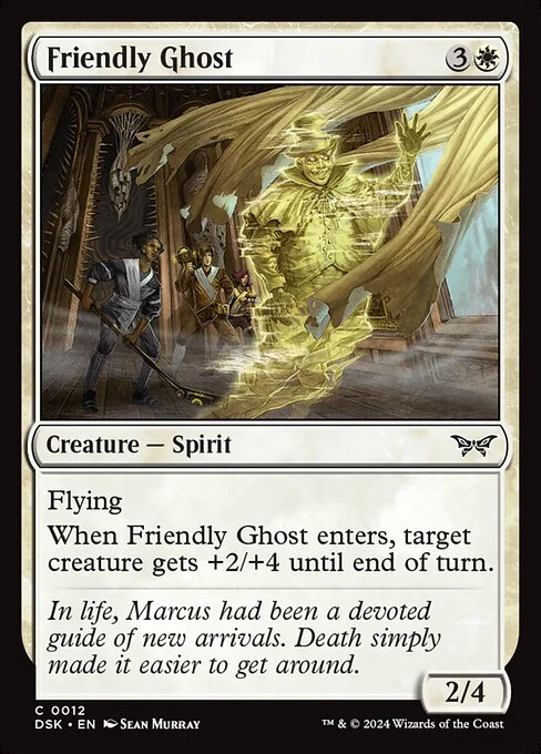 Friendly Ghost, carta Magic di tipo Creature — Spirit illustrata da Sean Murray