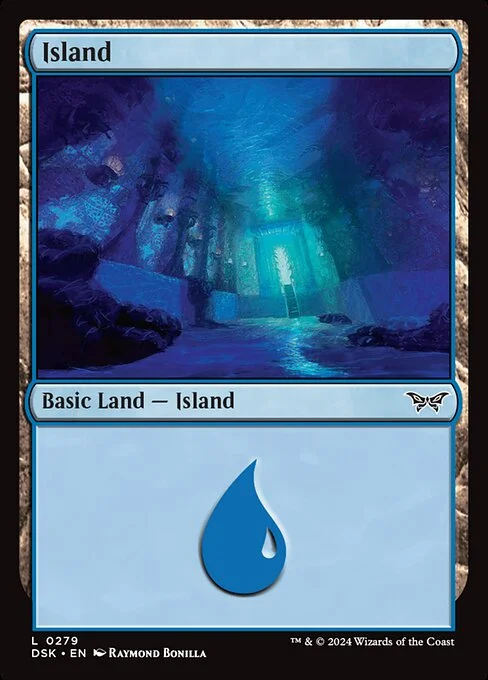 Island, carta Magic di tipo Basic Land — Island illustrata da Raymond Bonilla